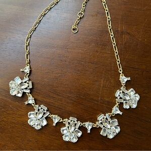 J. Crew rhinestone statement necklace